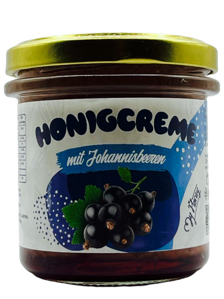 Honigcreme mit Johannisbeeren